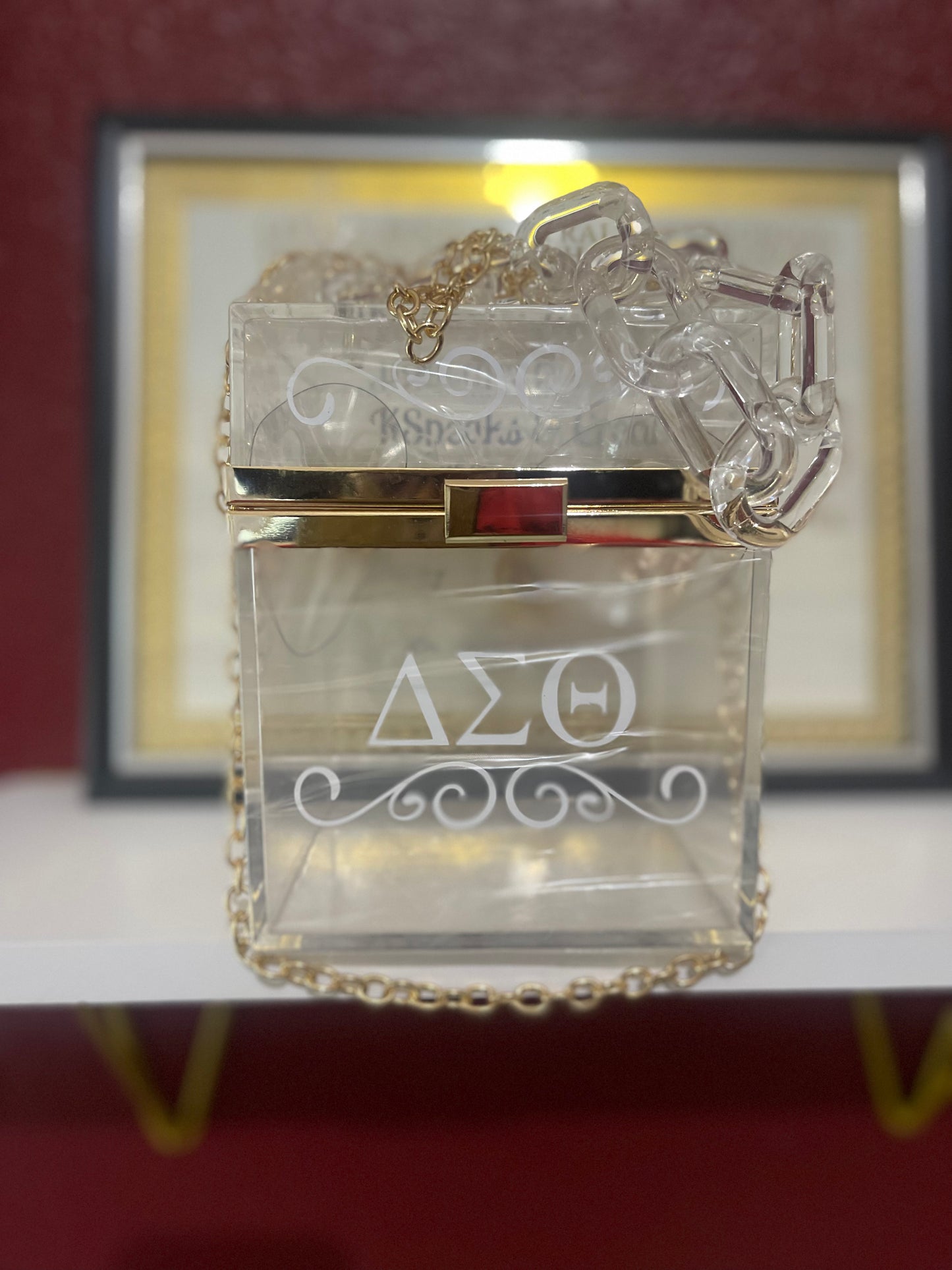 I know you see it - clear acrylic bag