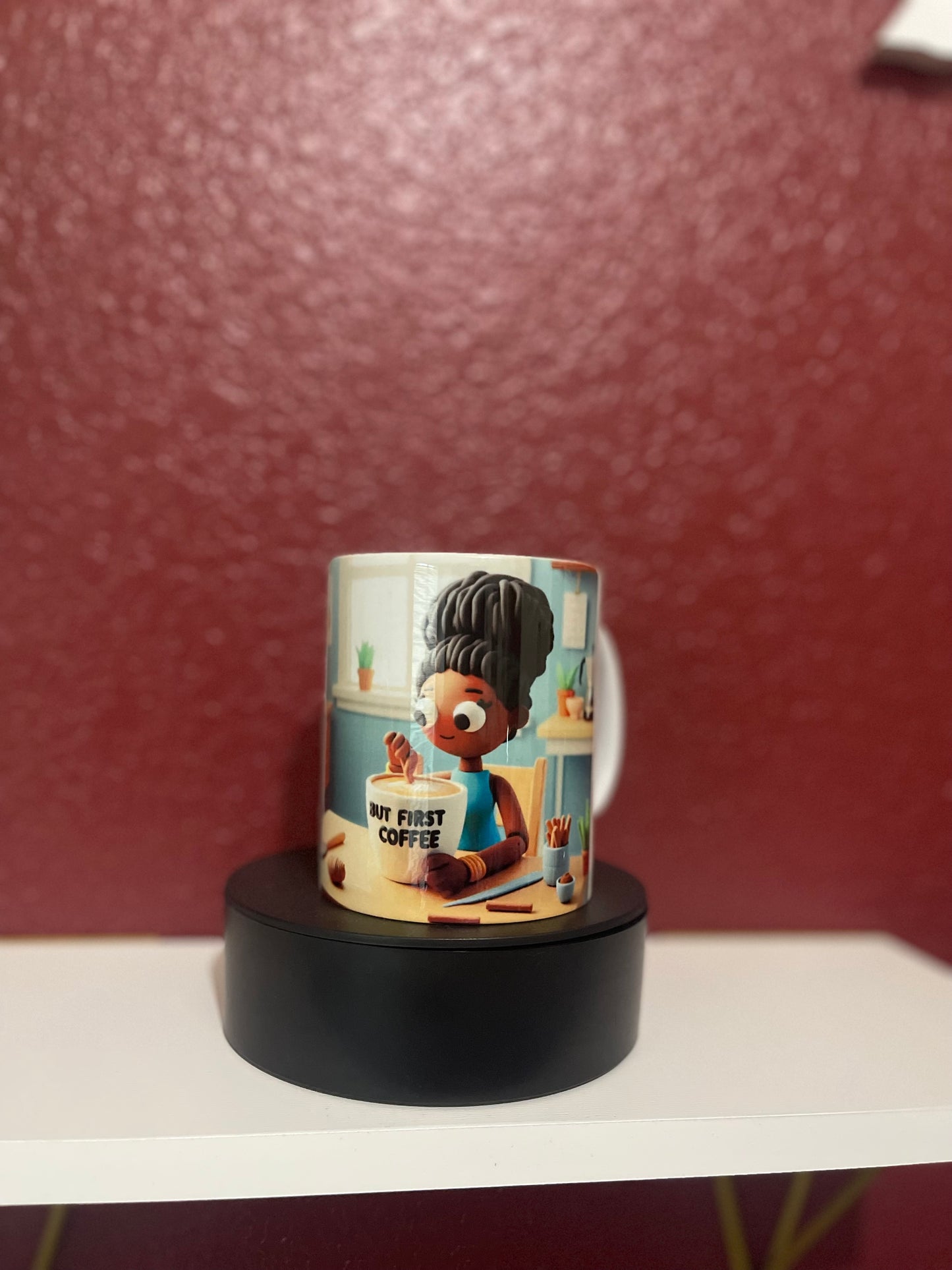 But First... Coffee (Claymation 3 piece  mug set)