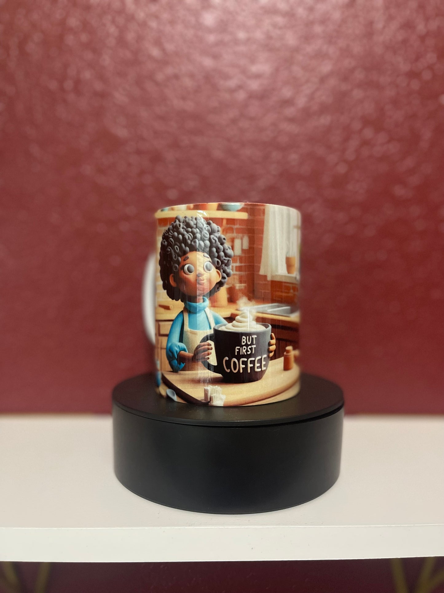 But First... Coffee (Claymation 3 piece  mug set)