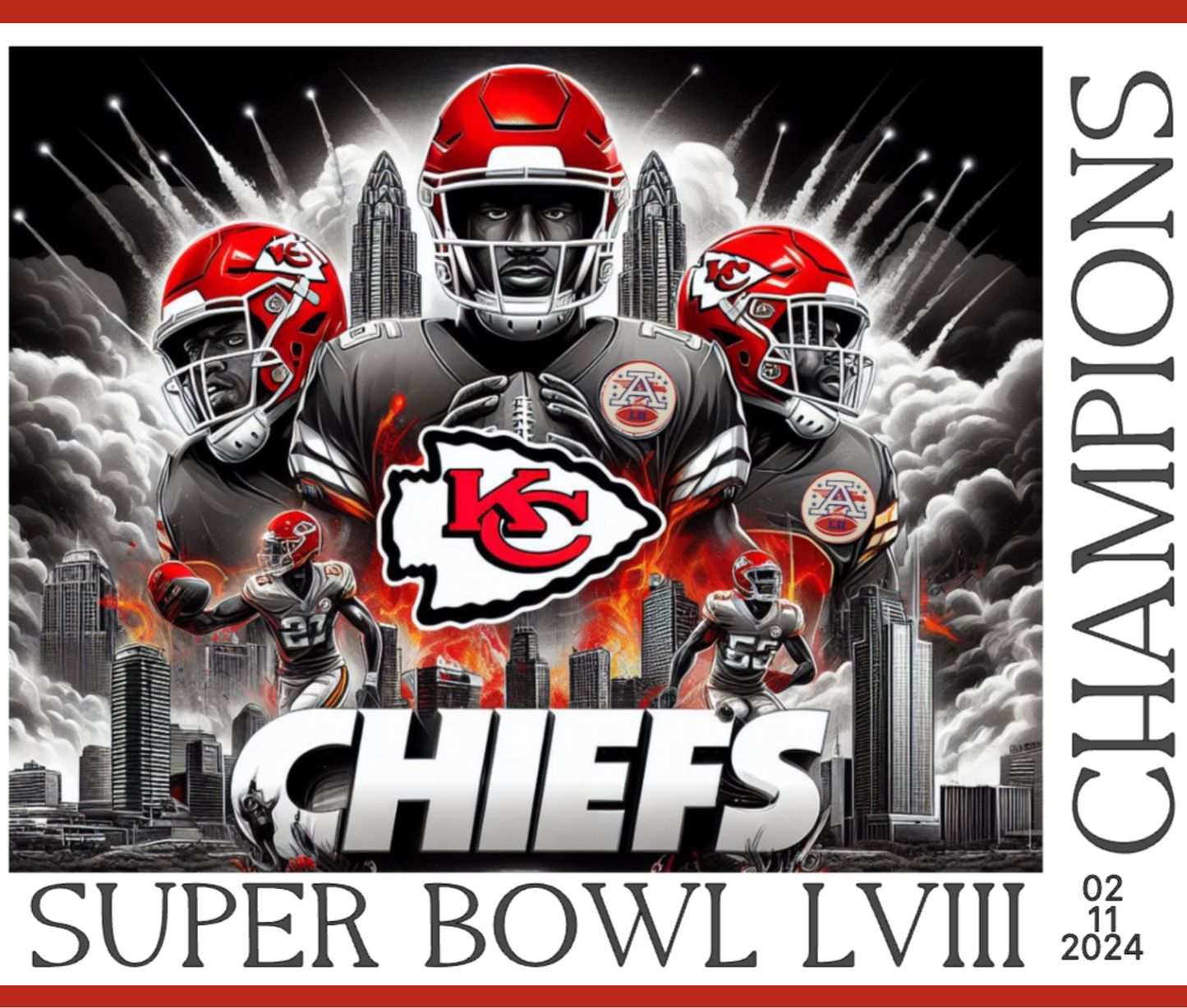 KC SUPER BOWL COMMEMORTIVE TUMBLER